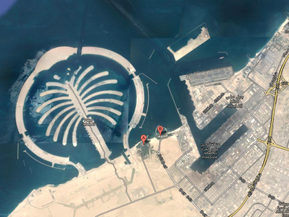 Satellitenbild Jebel Ali Palm